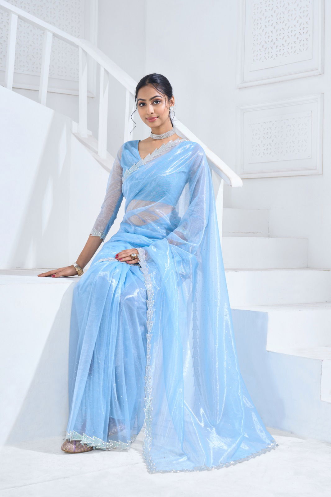 Mehek 797 A TO E Soft Organza Party Wear Saree Surat Wholesale Market
